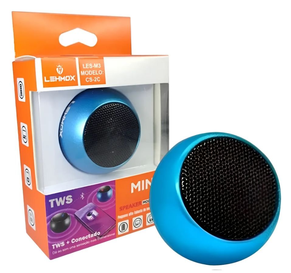 CAIXA DE SOM BLUETOOTH MINI SPEAKER LEHMOX LES-M3